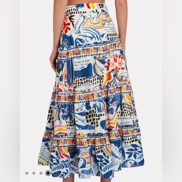 Farm Rio maxi skirt in Wild Brazil print (M) - Picture 4 of 13